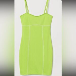 H&M Neon Green Bodycon Dress